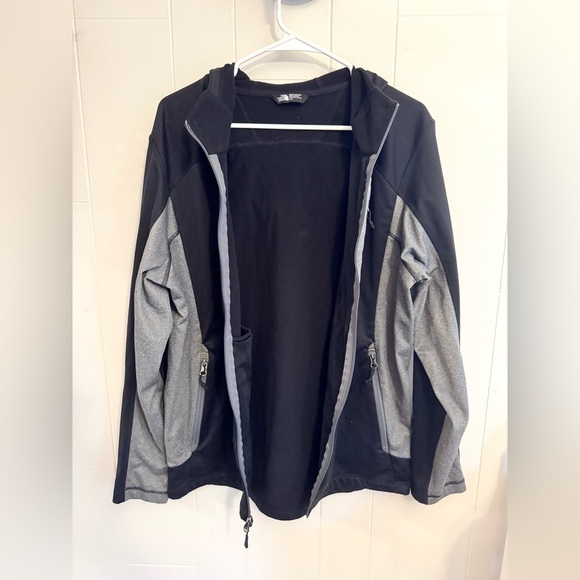 North Face Men's Jacket Cinder Hybrid Hooded Coat Large Black Gray Outdoors - Picture 3 of 6